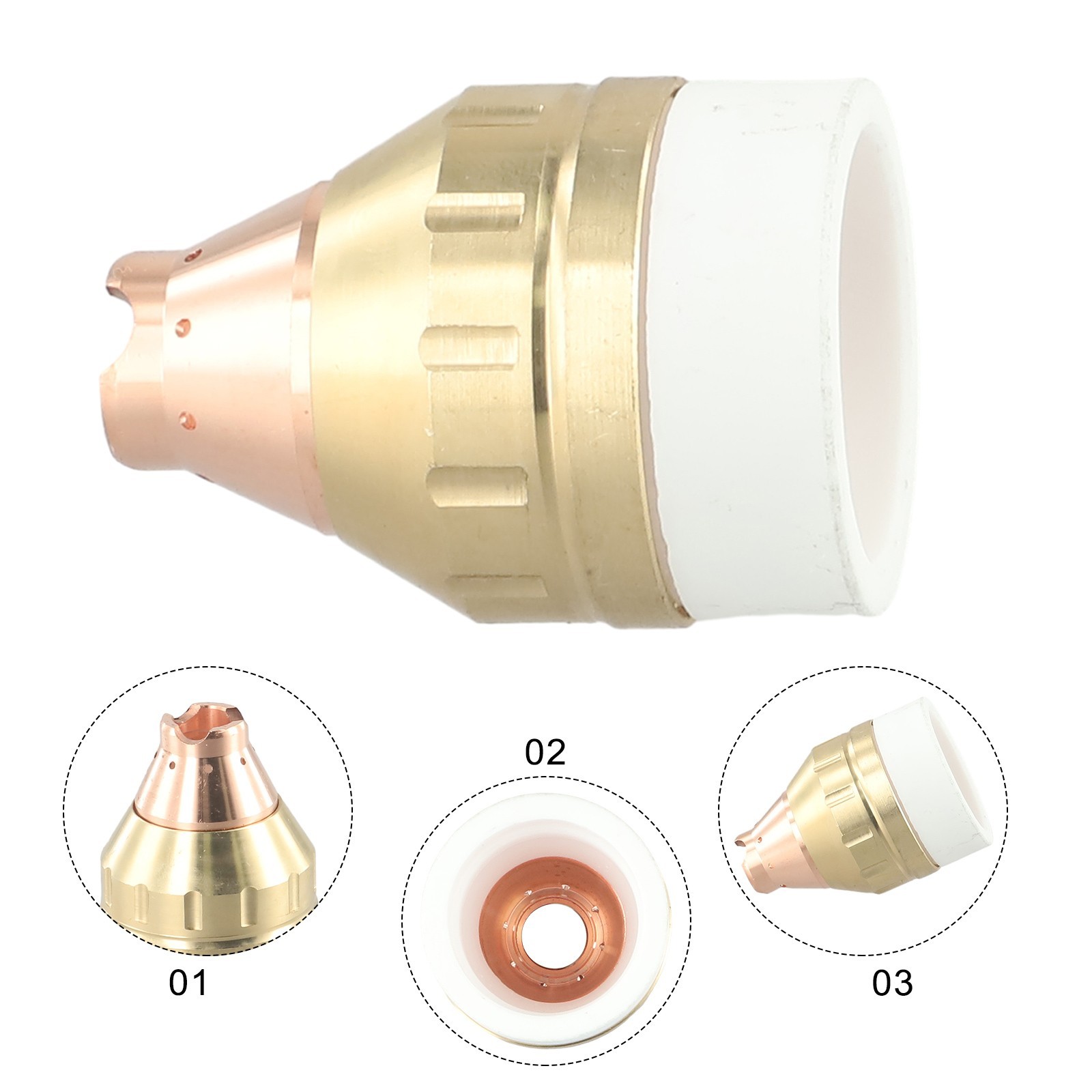 Long lasting Durability with Protective Cover for P80 Plasma Cutter Tips