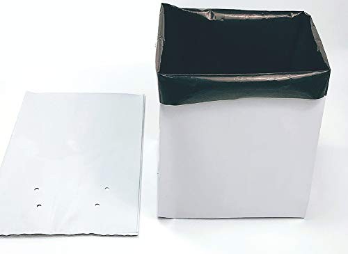 Black White Poly Grow Bags 10 Gallon Transplanter (Pack 10 Gallon-Pack of 25