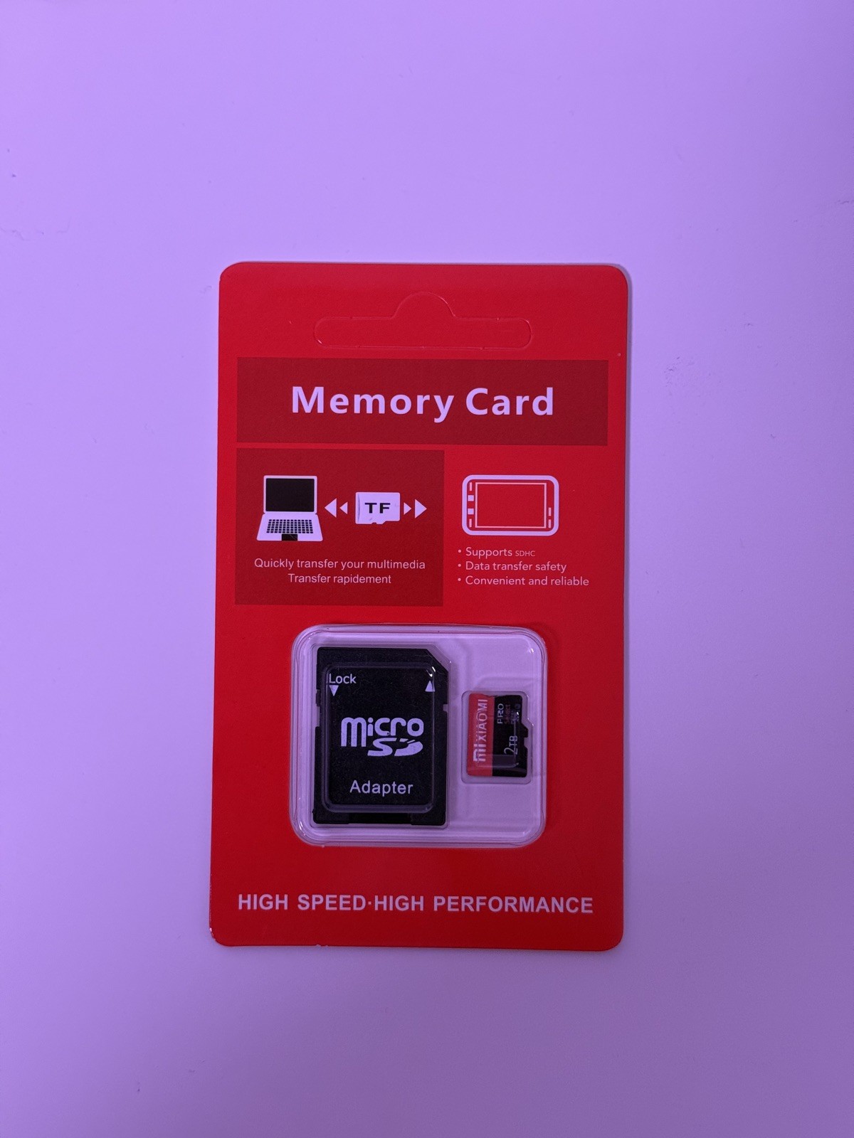 New 2TB MicroSD Card with Adapter – High Speed TF Memory Card – Sealed Package
