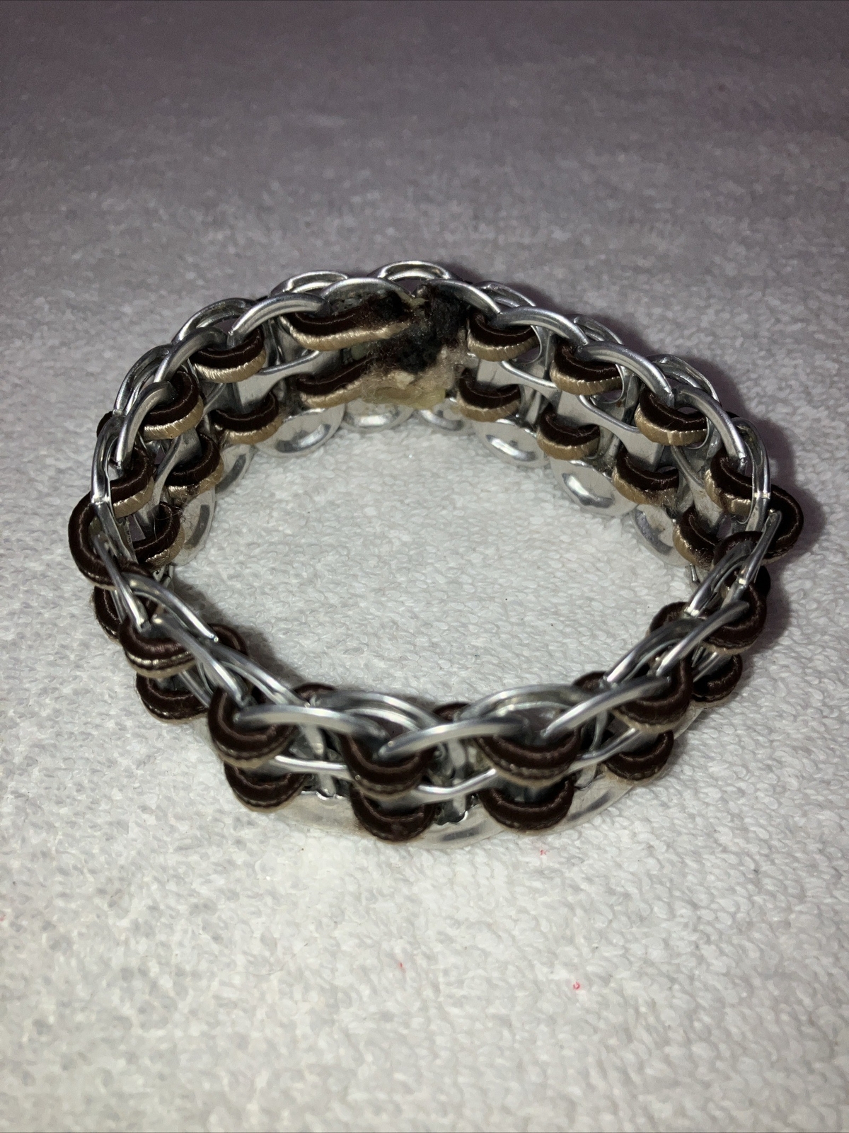 Homemade Can Pull Tab Bracelet, Pull On, 8 in