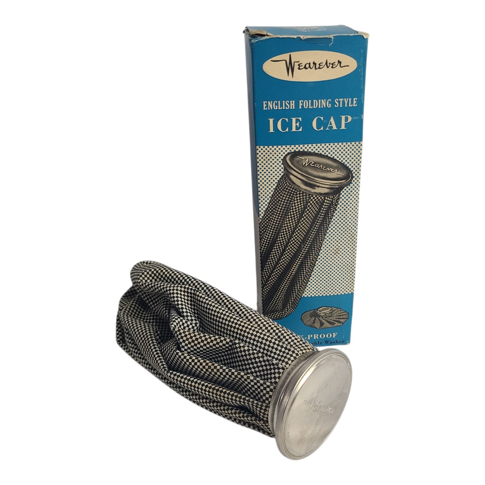 Vintage Faultless Wearever English Folding Style Ice Cap Checkered Vintage Box
