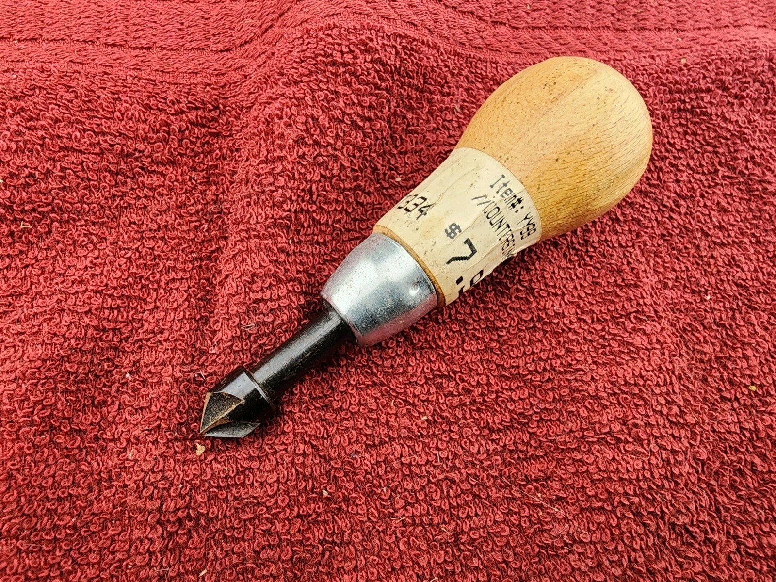 1/2" Countersink with Wooden Handle