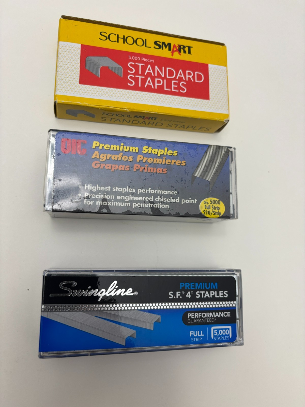 Lot of 3 Boxes - Vintage Staples 15000ct - NOS NIB Swingline VIC