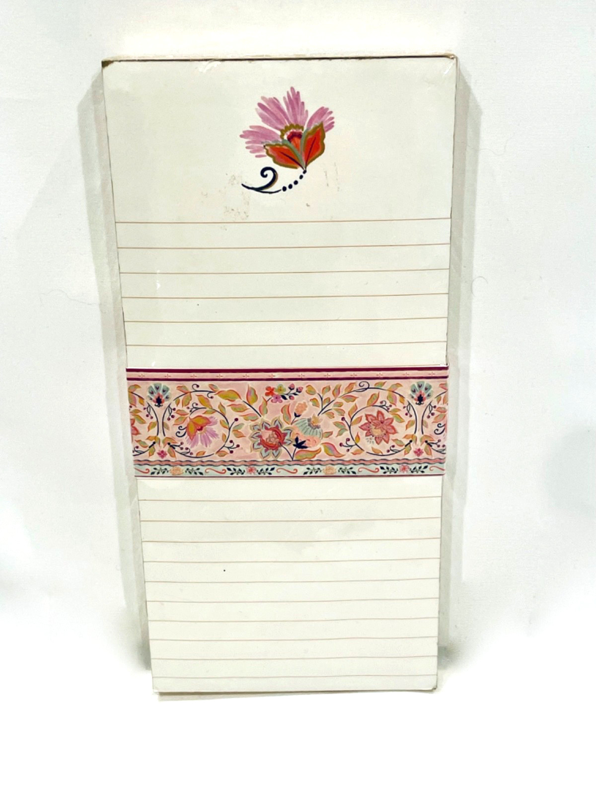 MOLLY & REX FLORAL GOLD FOIL GUILDED MAGNETIC NOTEPAD 100 LINED PAGES