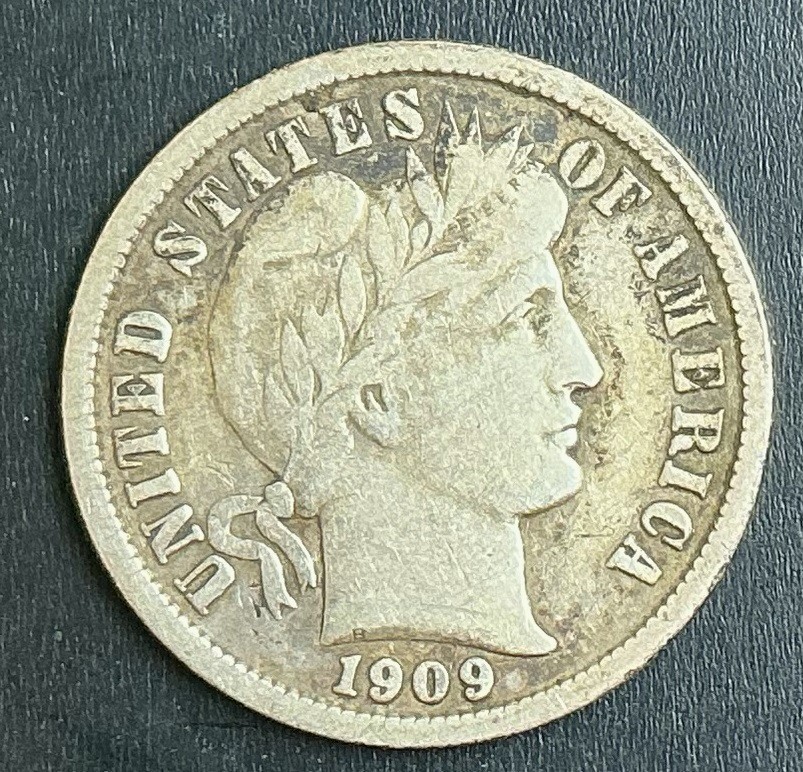 1909-O Barber Liberty Dime 10c rare old New Orleans silver great coin h19