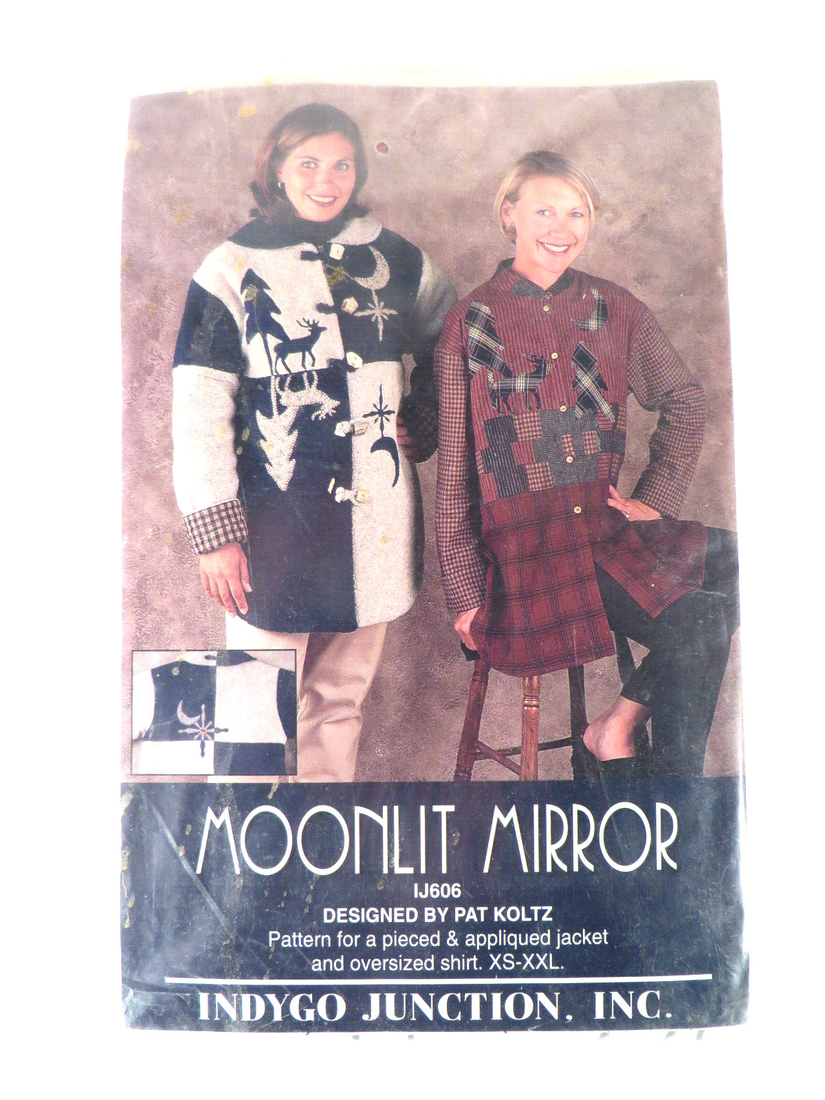 Moonlit Mirror Pattern Appliqued Jacket Photo Instructions Sewing #IJ606