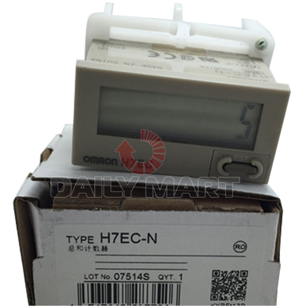 New in Box Omron H7EC-N Digital Miniature Total Counter Totalizer H7ECN Module