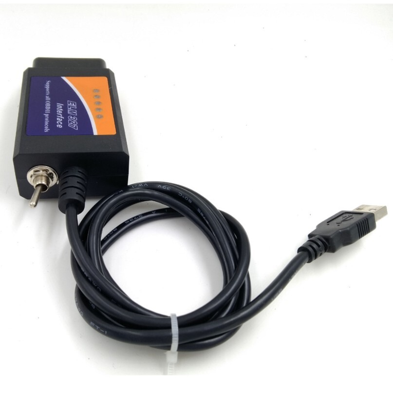 OBD2 Scanner ELM327 Software USB Diagnostic Tool Cable Adapter for Ford FORscan