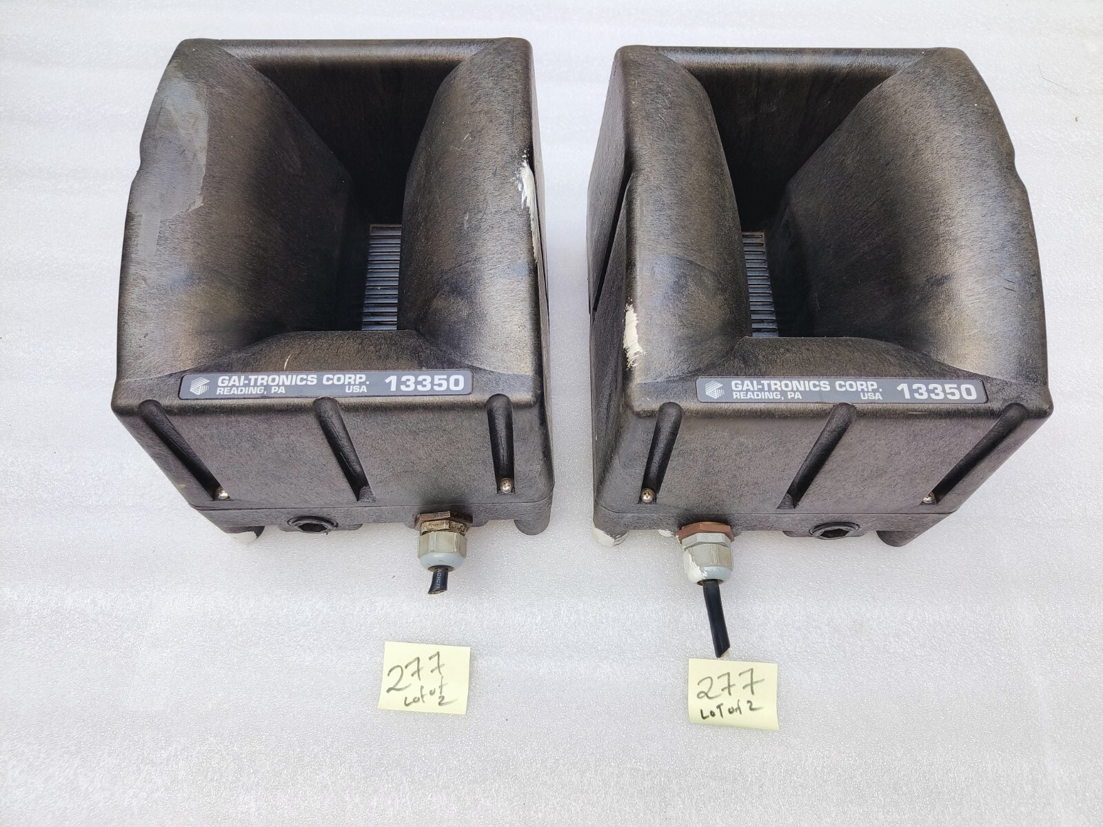 GAI TRONICS COR. 13350 Loud Speaker (lot of 2pc)