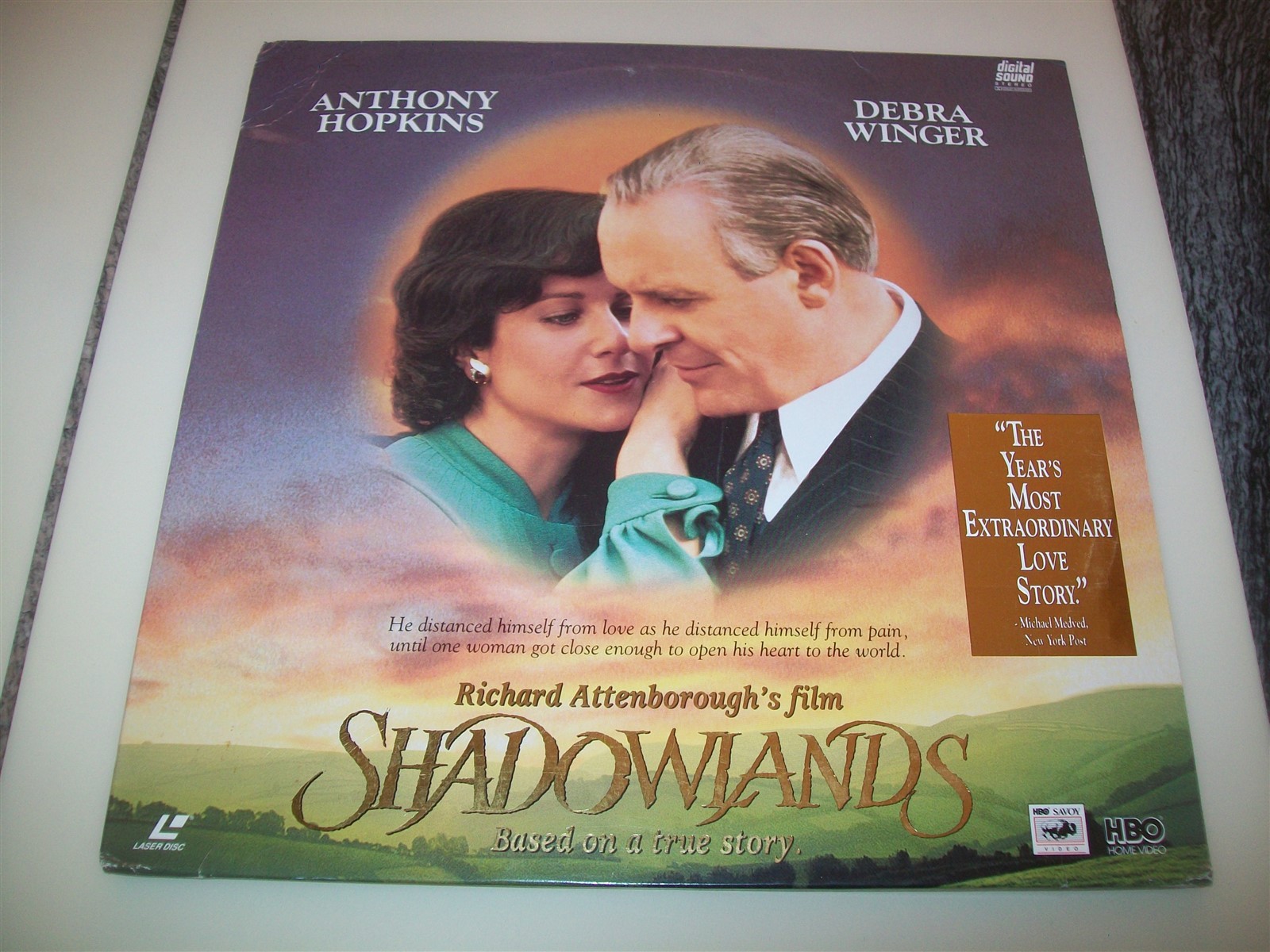 SHADOWLANDS 2-Laserdisc LD FULL SCREEN FORMAT VERY GOOD CONDITION GREAT FILM!