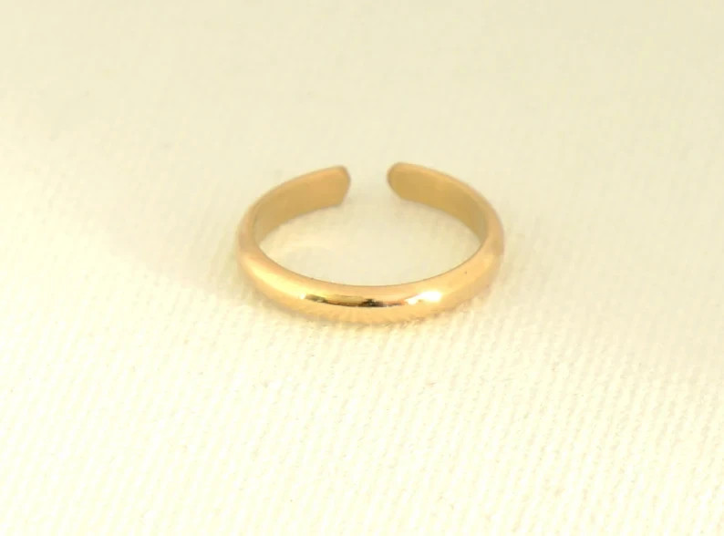 Gold filled toe ring - handmade - pinky ring - midi ring