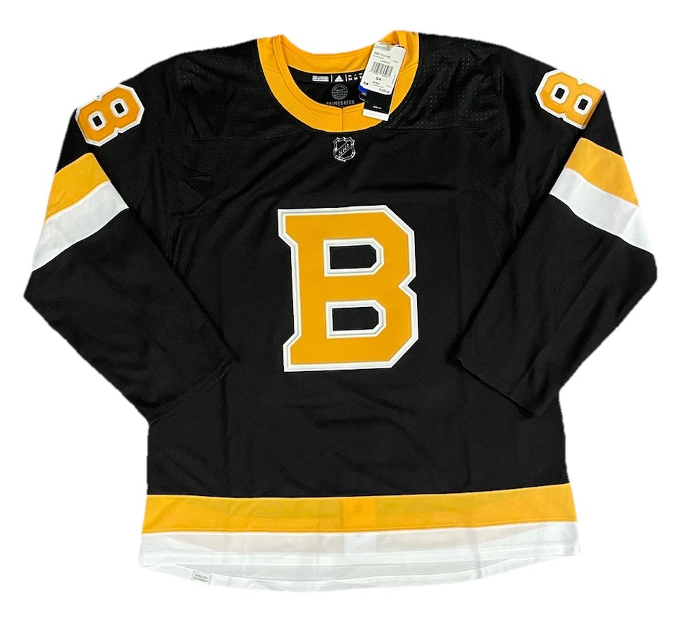 David Pastrnak Boston Bruins Adidas Primegreen Third Alternate Jersey; Size 54