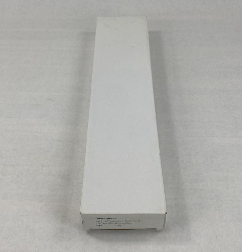 Cat 6 180° Unshielded Patch Panel, 110 Type IDC with 48 Ports