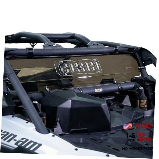 Tinted Rear Windshield with Sliding Vent, PC Back Window for 2017-2026 Can-Am