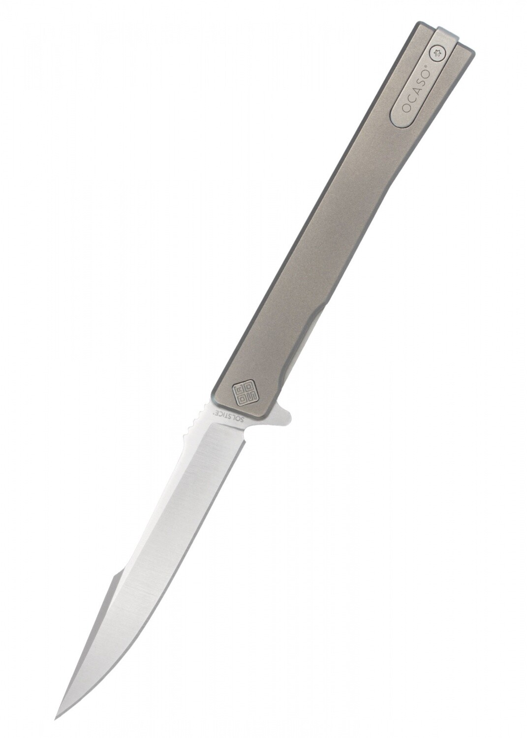 Pocket Knife Solstice, Harpoon, Titanium, Satin Finish, Ocaso Knives - Folder