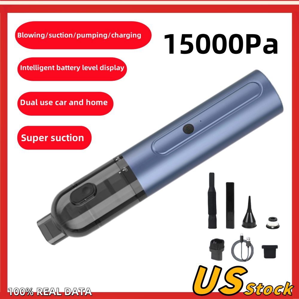 Electric Mini Air Duster Blower Vacuum Cleaner for Computer Laptop Dust 15000Pa