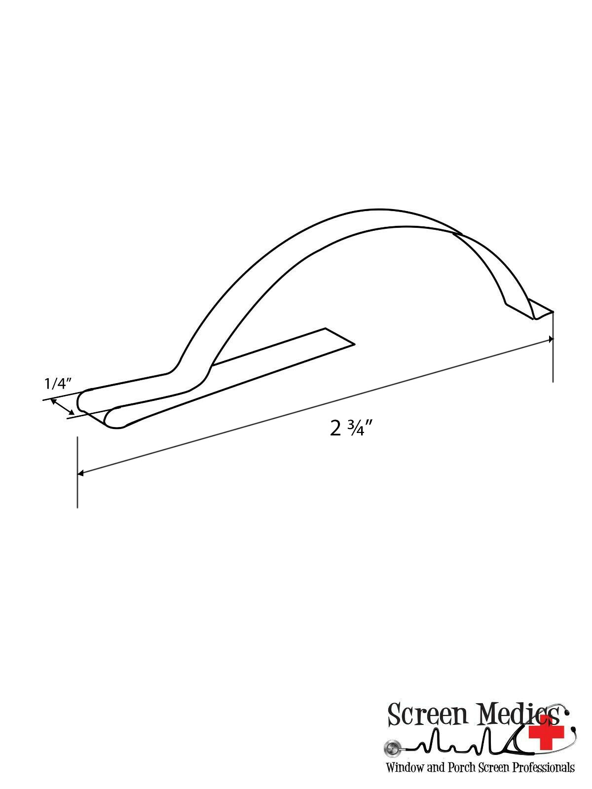8 pack Leaf Springs - corner type for window screen frames