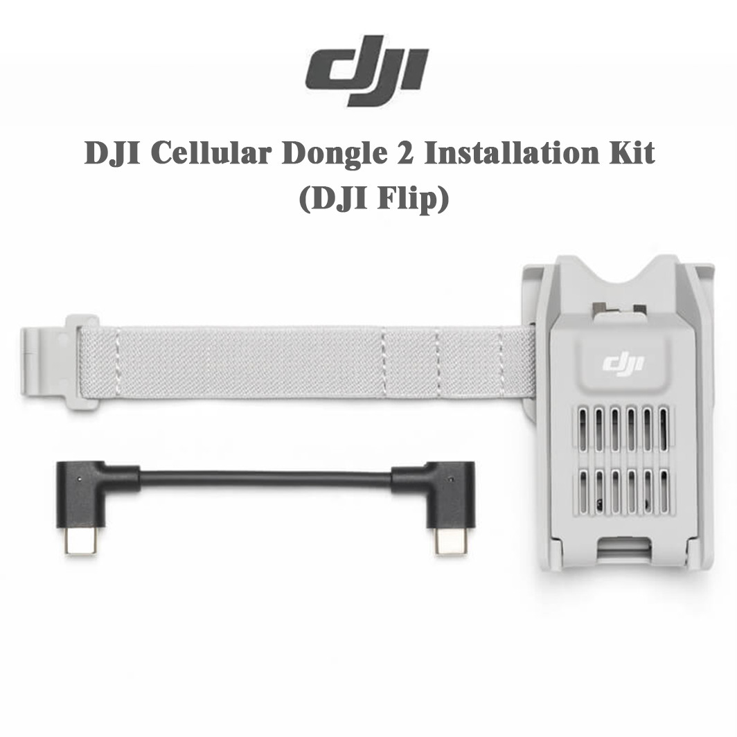 DJI Cellular Dongle 2 Install Kit for Flip – Bracket & Cable – No Dongle