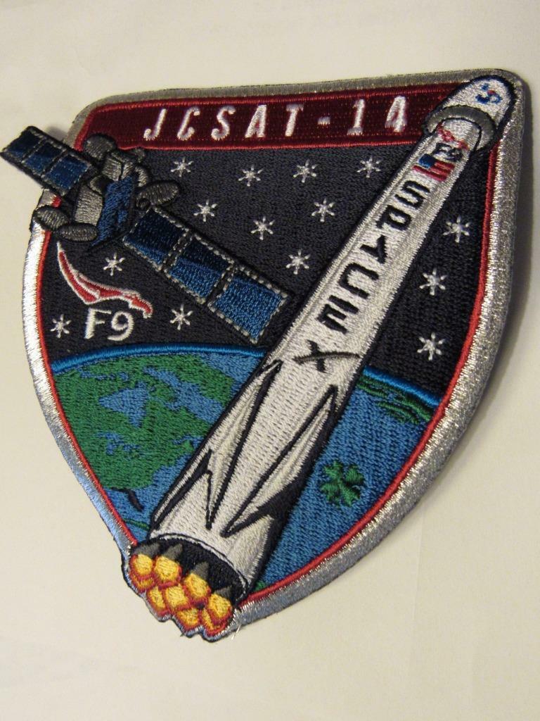 ORIGINAL JCSAT-14 SPACEX FALCON9 SATELLITE VEHICLE SPACE MISSION PATCH