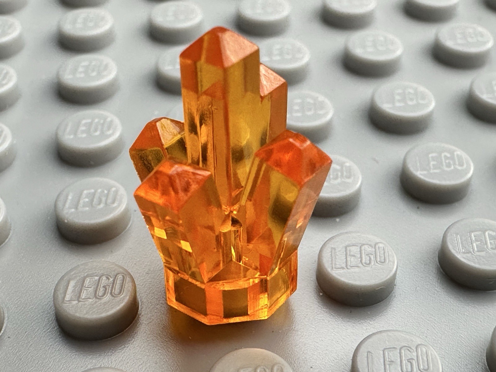 Lego Trans-Orange Rock 1x1 Crystal 5pt