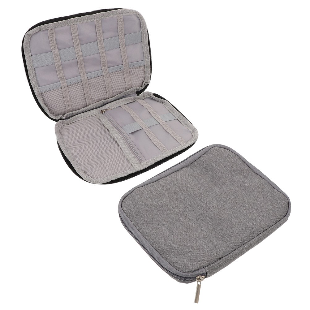 2Pcs Durable Watch Strap Organizer Bag Polyester Multi Compartment Storage Pouch