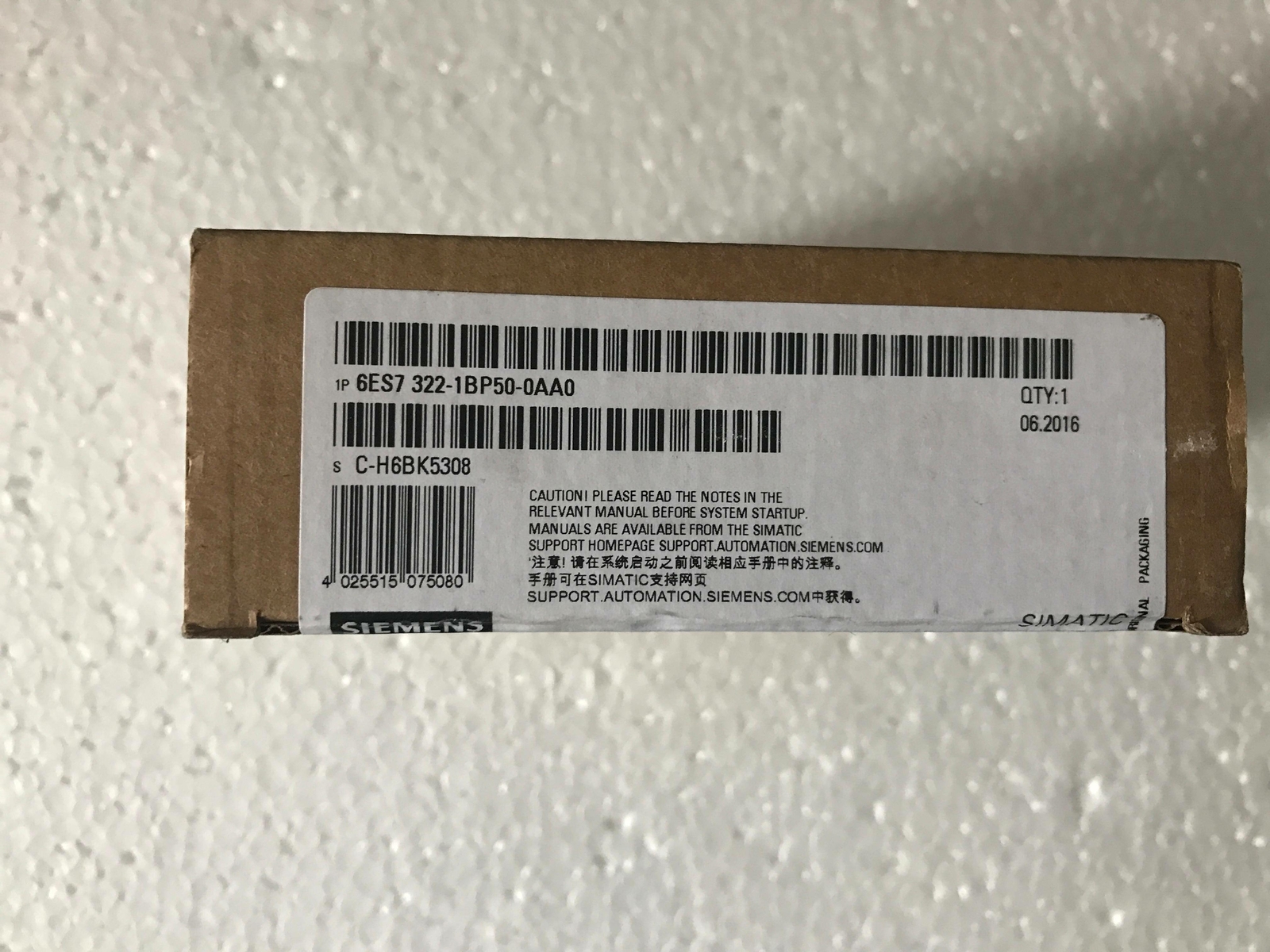 1PC NEW Siemens 6ES7 322-1BP50-0AA0 6ES7322-1BP50-0AA0 PLC module