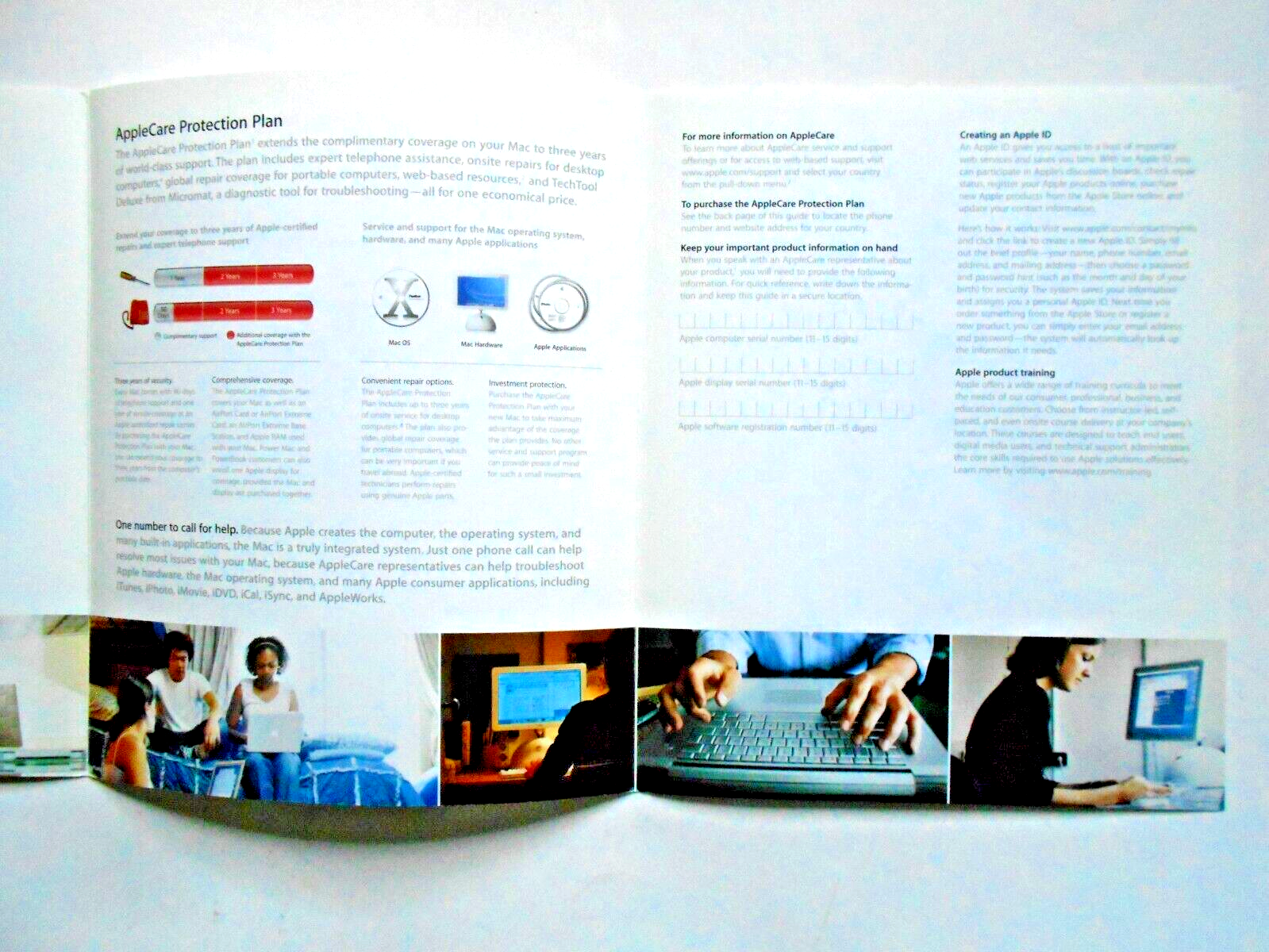 Apple Care Service & Support Guide & Software License Agreement MAC OS X