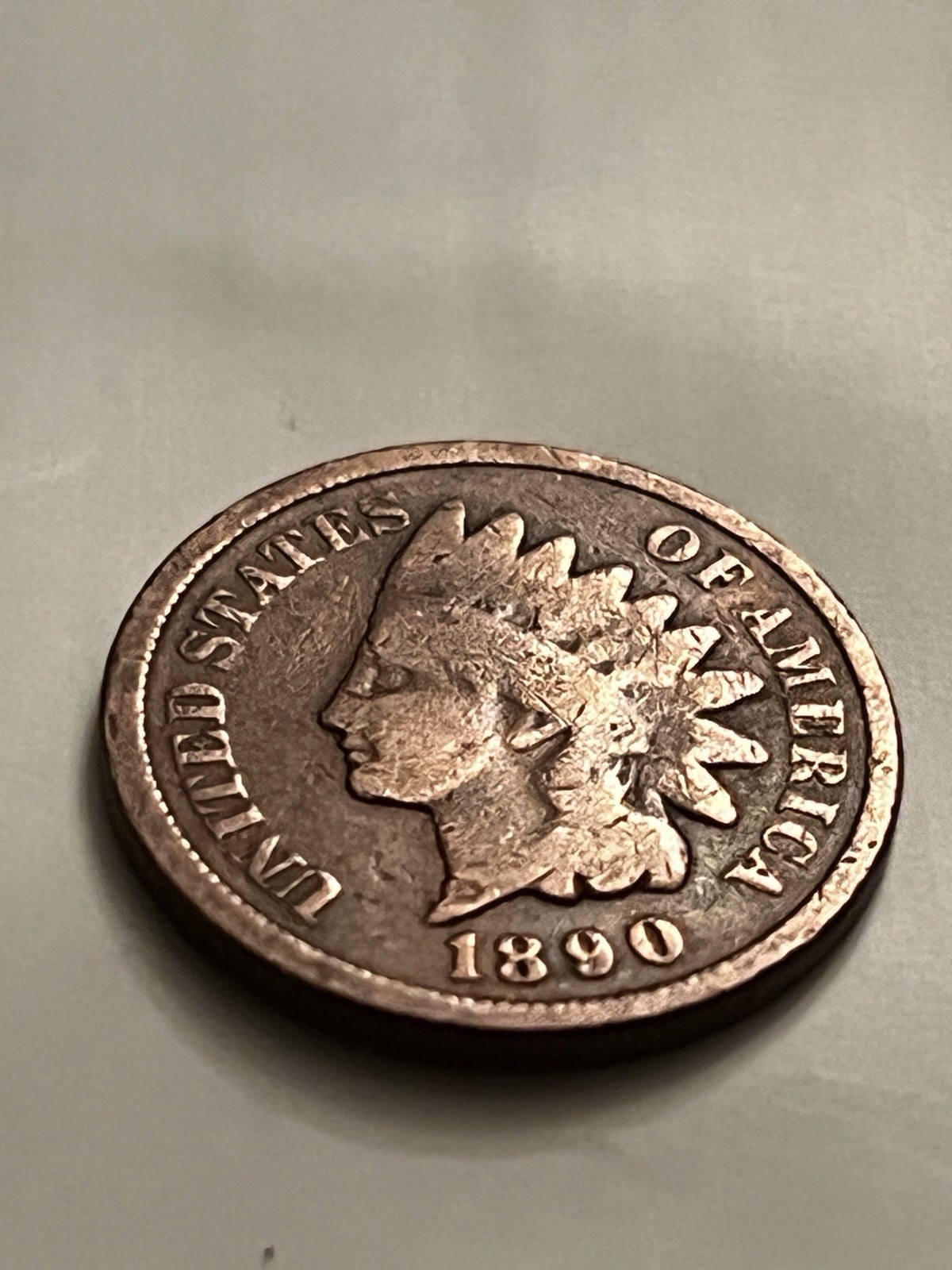 1890 Indian Head Cent — Strong Reverse Detail — Circulated Copper BN745