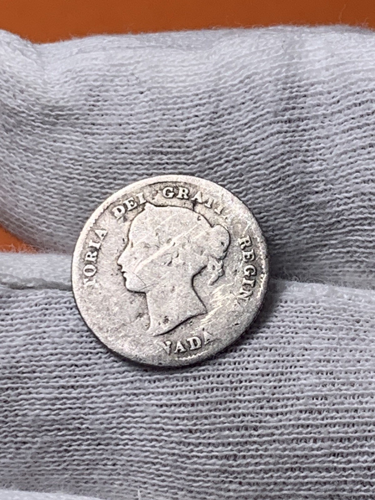 1874 H Canada Silver 5 Cents (A2574)