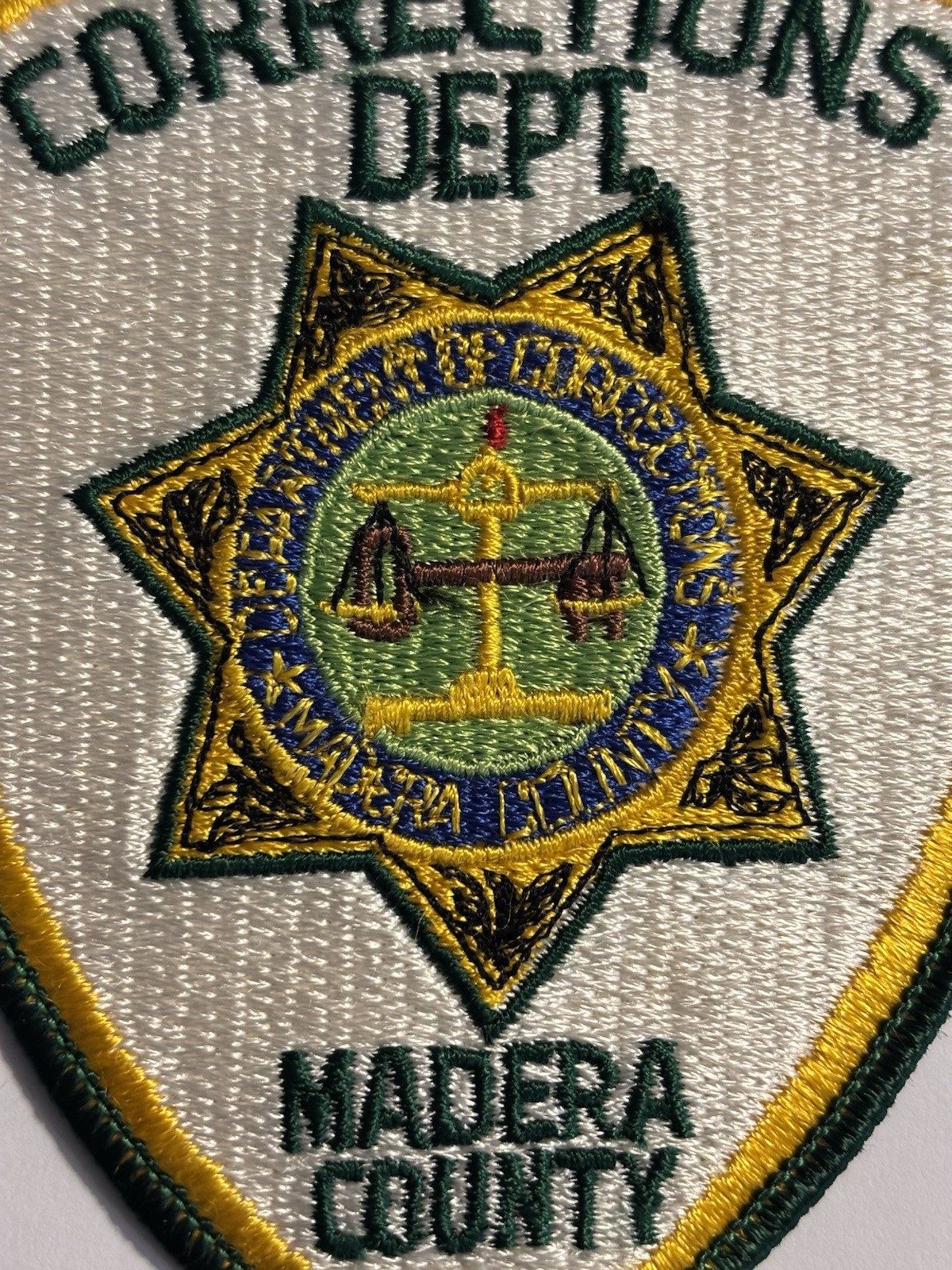 MADERA COUNTY, CA Department of Corrections Patch