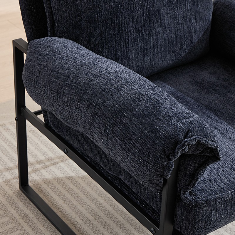 Adjustable Chenille Recliner Chair Modern Single Reclining Sofa for Living Room