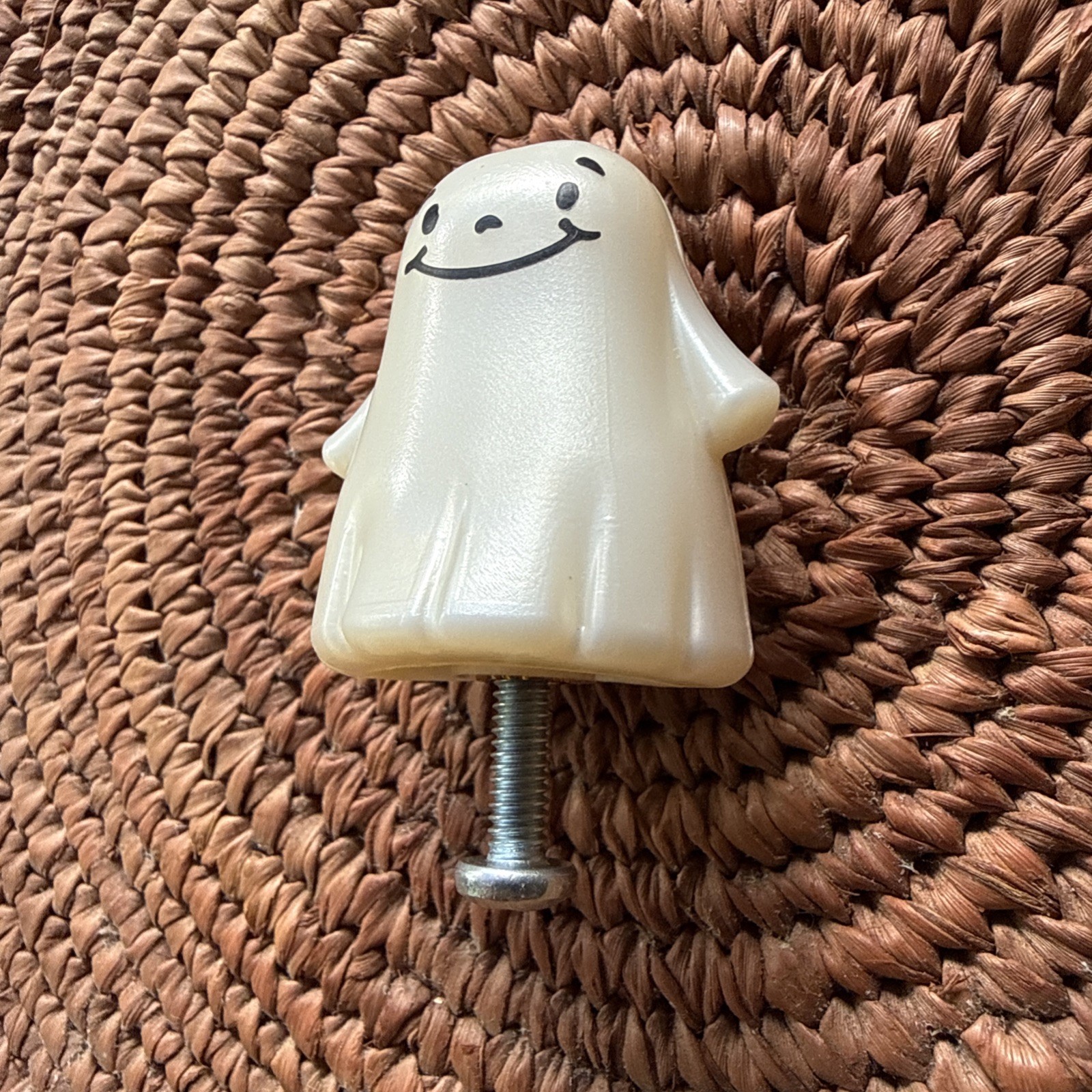 Longaberger Woodcrafts Replacement Knob Ghost Halloween Cute Smiling EUC