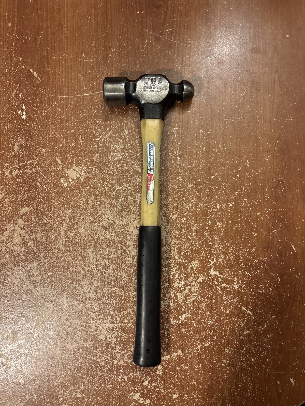 Blue Point 24oz Fiber Glass handle Ball Peen Hammer BPN24B USA (Onwers Markings)