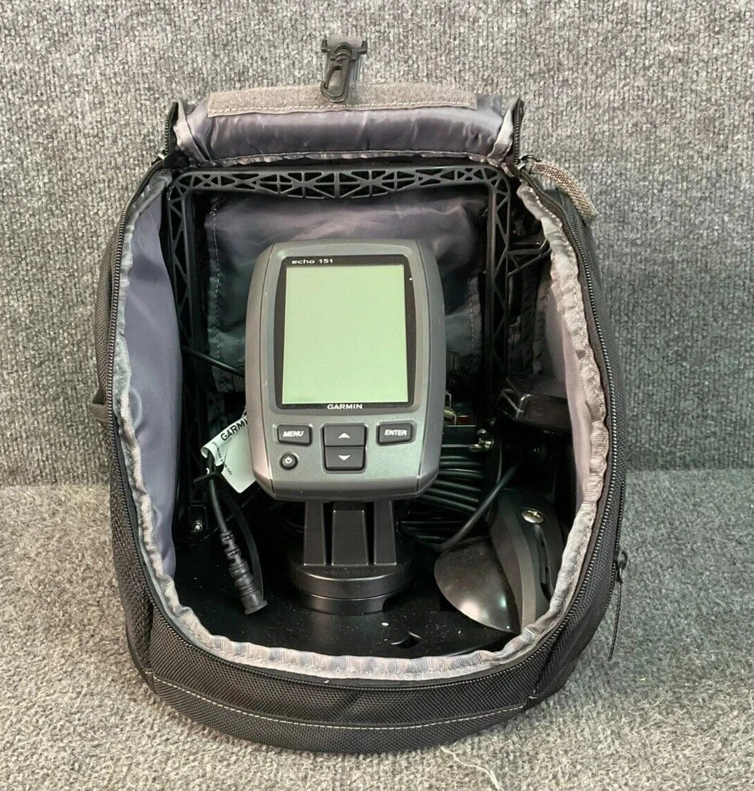 Garmin Echo 151 Fishing Sonar Depth Finder 200W Used Bundle