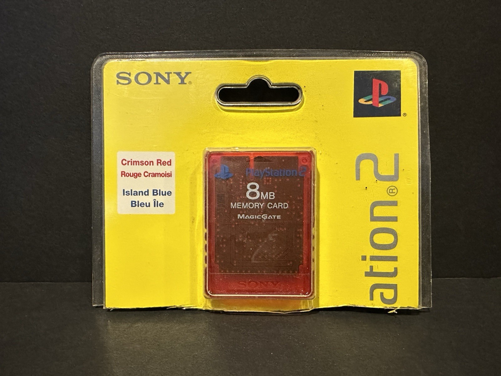 Sony Playstation PSOne Playstation 2 Crimson Red Memory Card BRAND NEW!