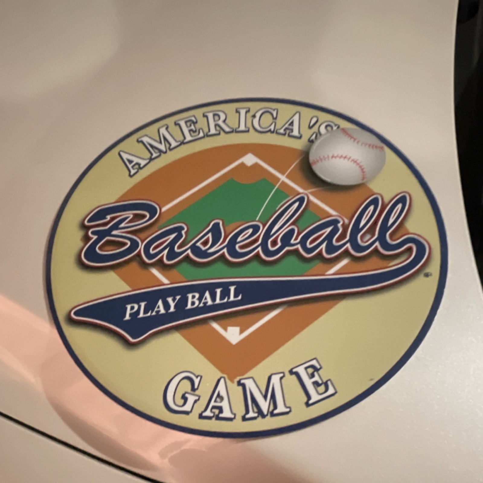 Schylling America's Baseball Game Pinball Machine Decorative Sign Original