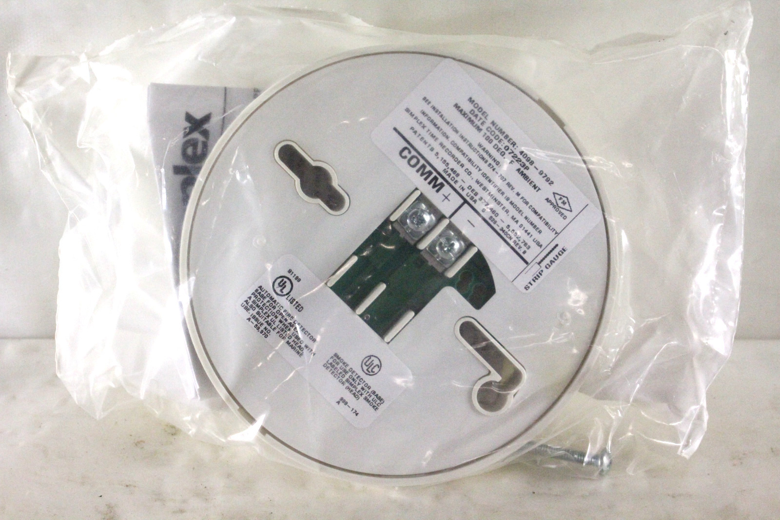 SIMPLEX 4098-9792 - SSD SENSOR BASE