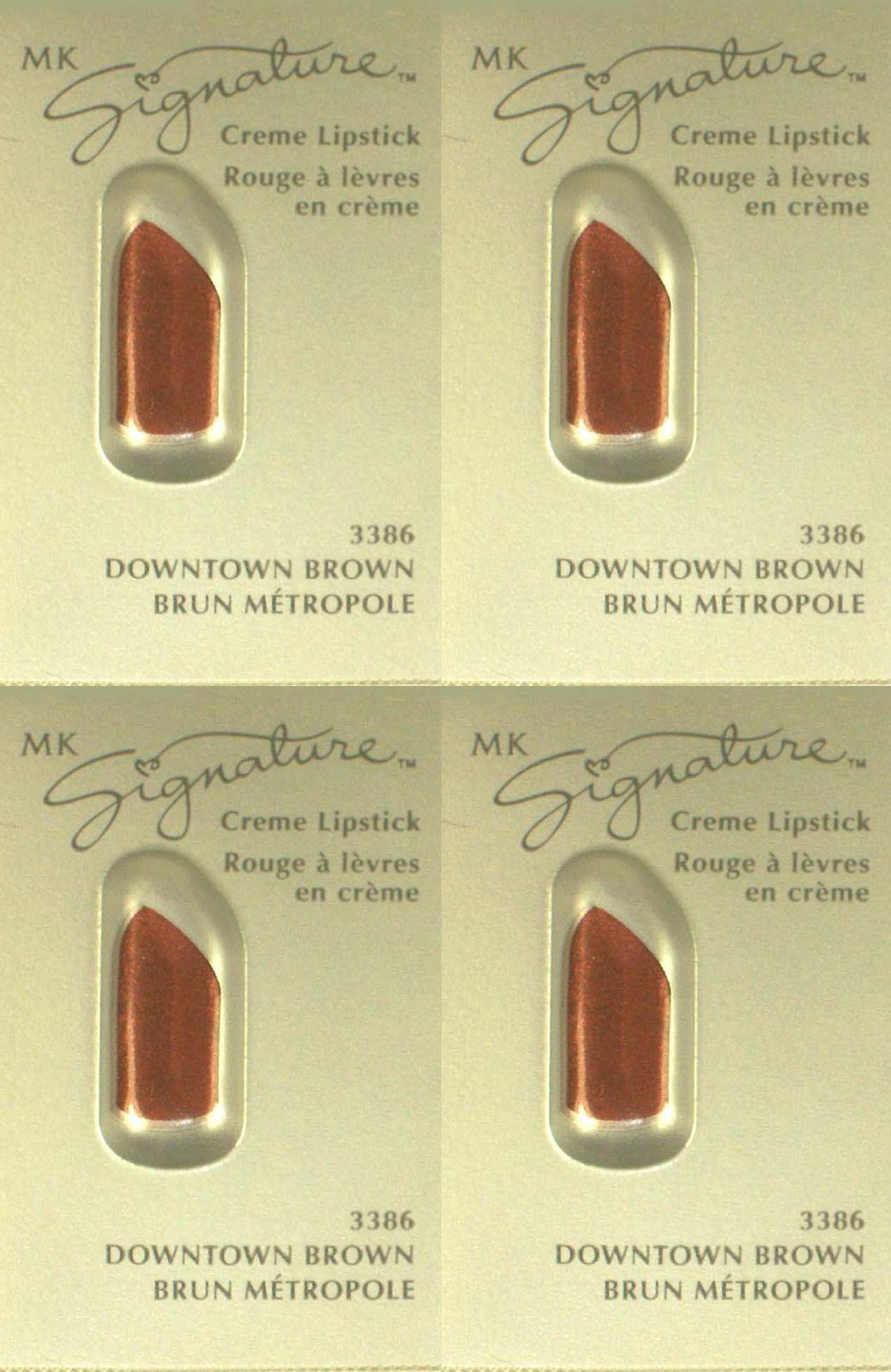 4 Mary Kay Lipstick Intensity Controller Frosted Rose Downtown Brown Trendy Chic