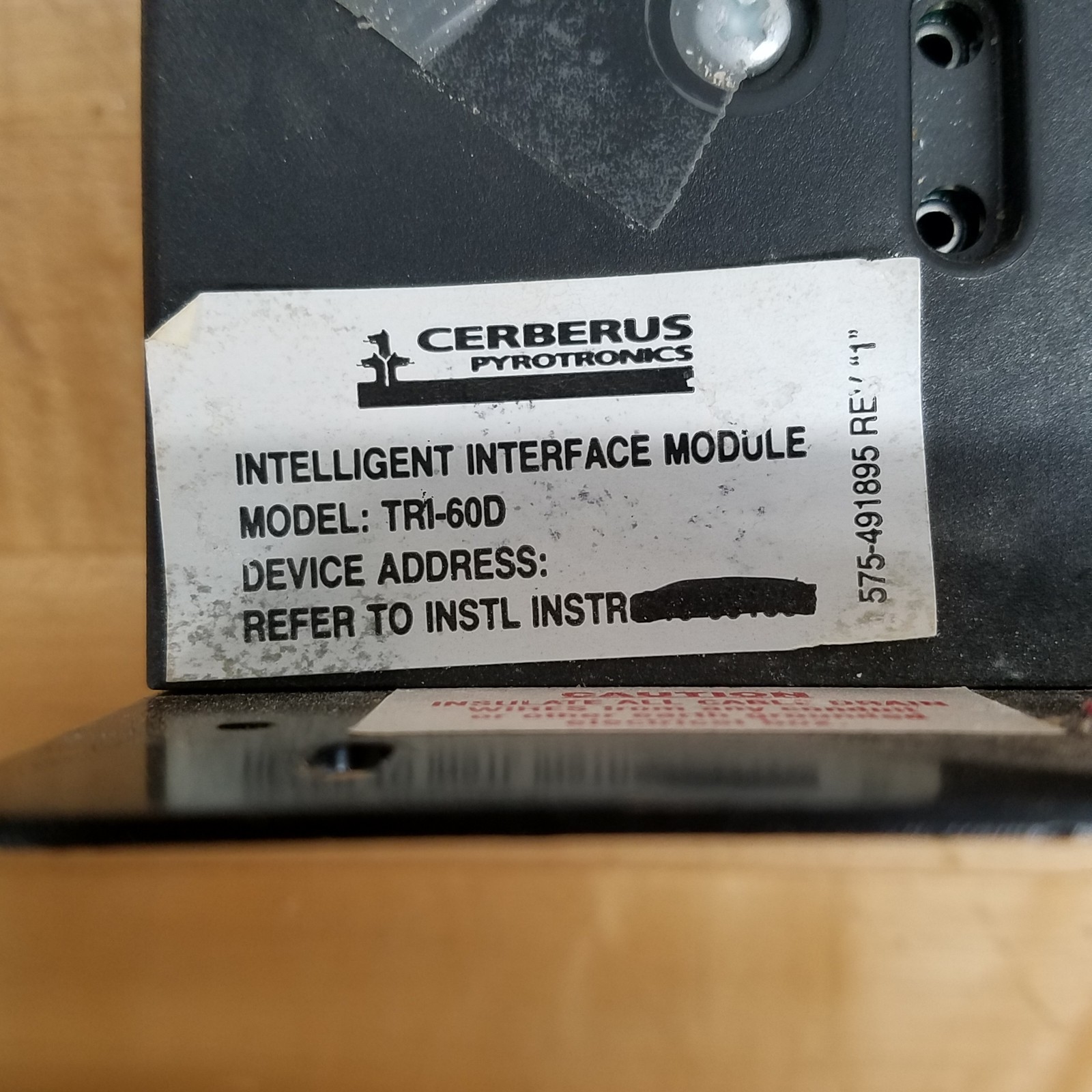 Siemens Cerberus Pyrotronics TRI-60D Fire Alarm Interface Module - USED