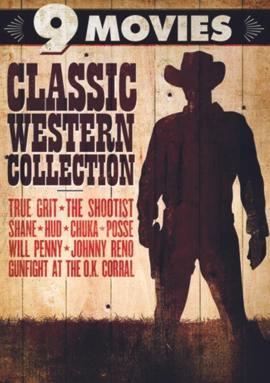 Classic Western Collection: 9 Movies (DVD) John Wayne, New Sealed Free Shipping