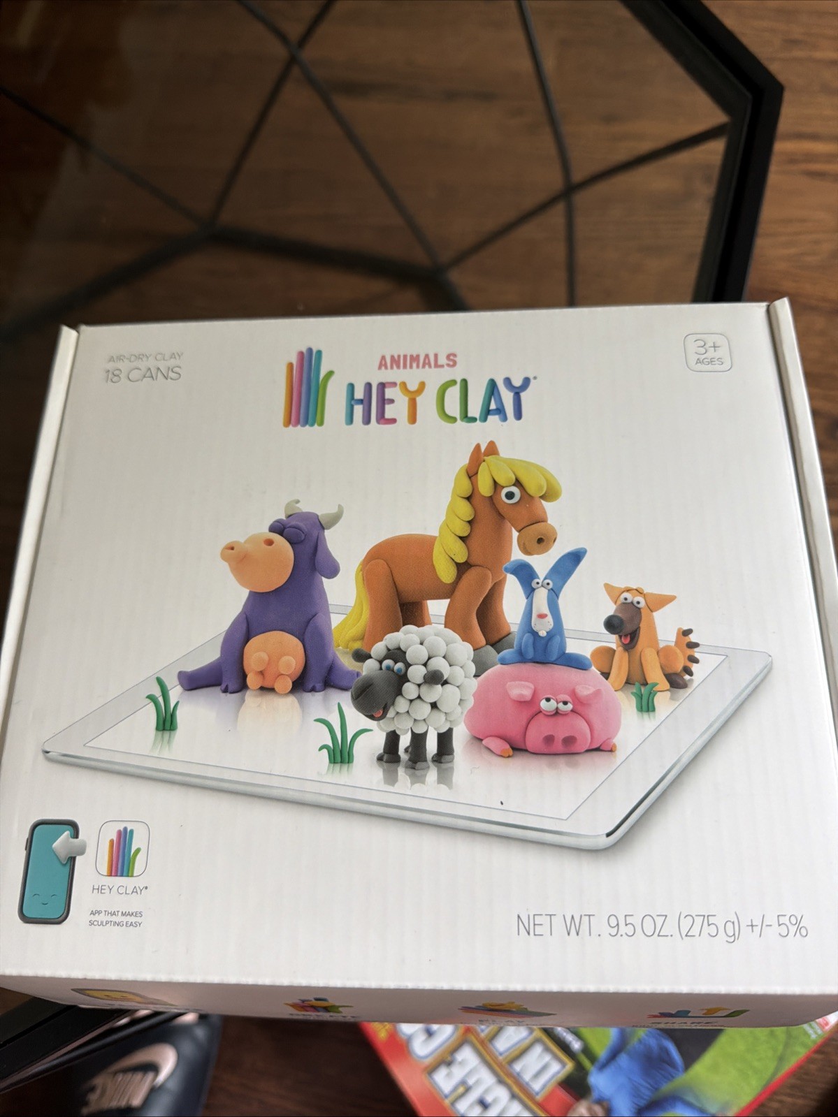 Hey Clay Kids ANIMALS Modeling Air-Dry 15 Cans Fun App Create SCULPT