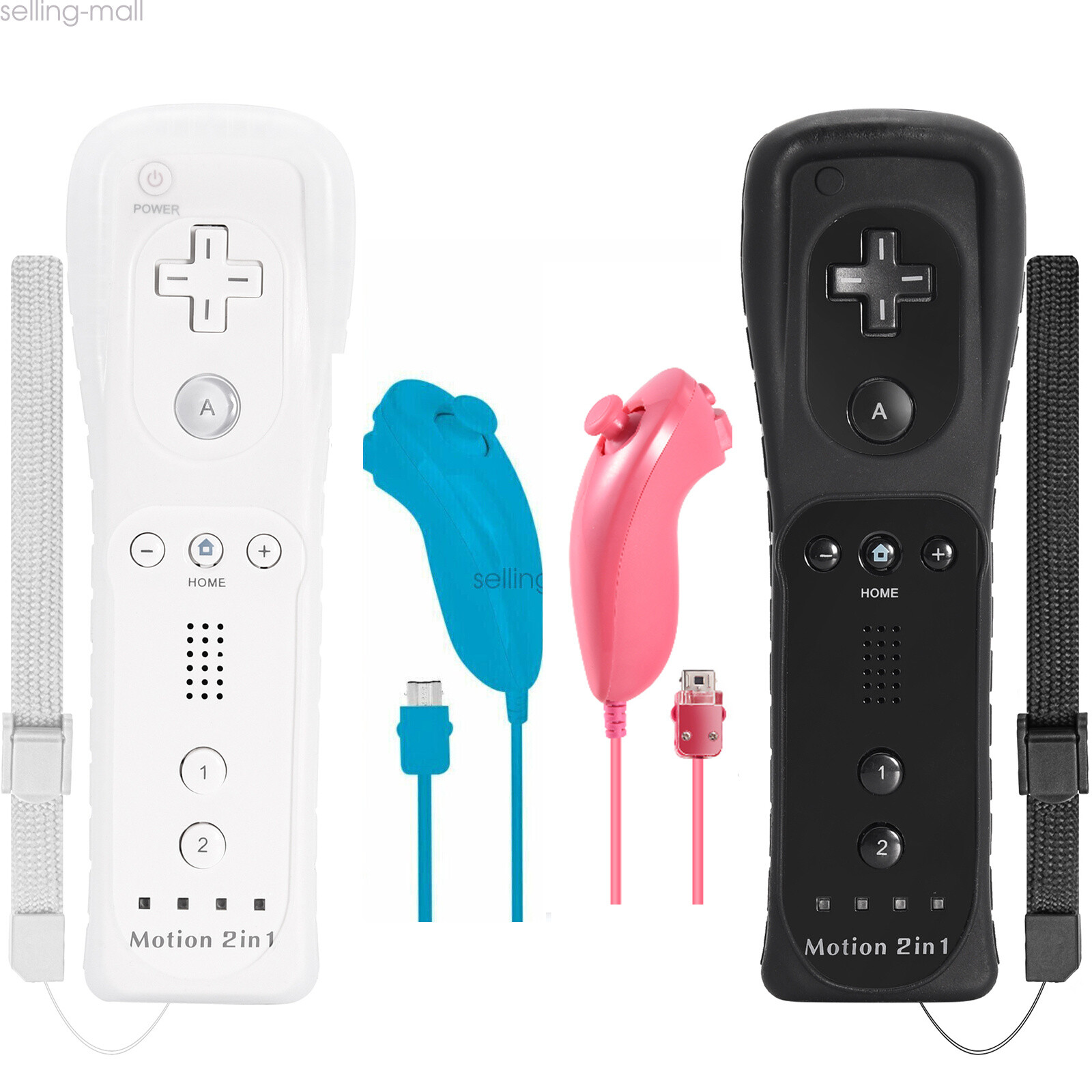 Wireless Wii Remote Nunchuck Controller Motion Plus For Nintendo Wii Wii U