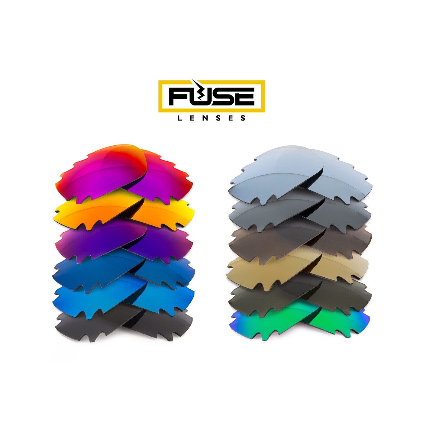 Fuse Lenses Replacement Lenses for Oakley Jawbone Vented