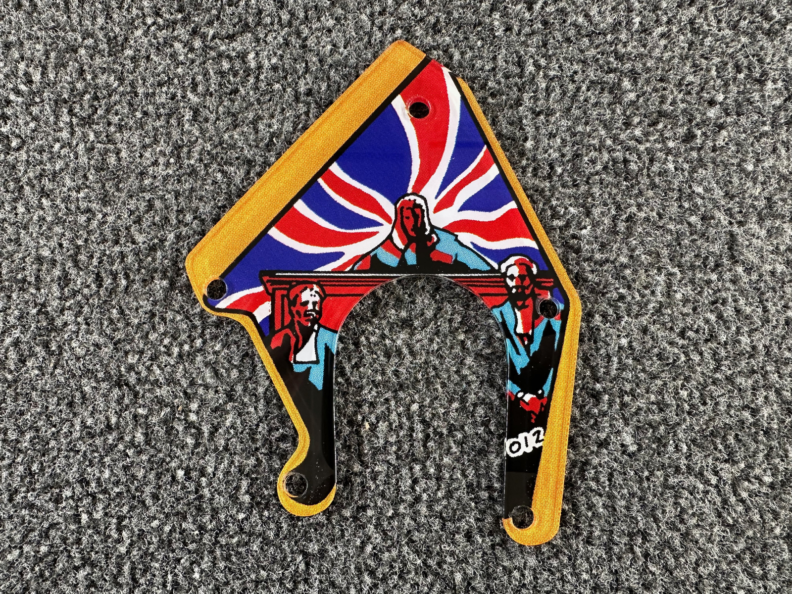 Data East The Who's Tommy Pinball Machine Playfield Plastic -012 NEW