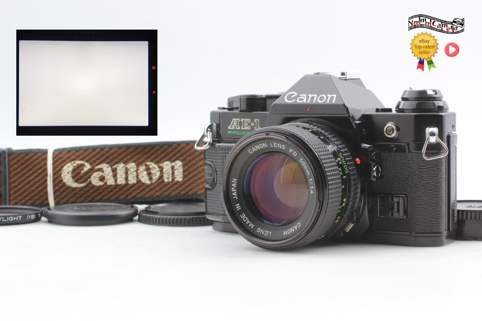 [Near MINT] Canon AE-1 Program film Camera NEW FD 50mm f/1.4 Lens From JAPAN