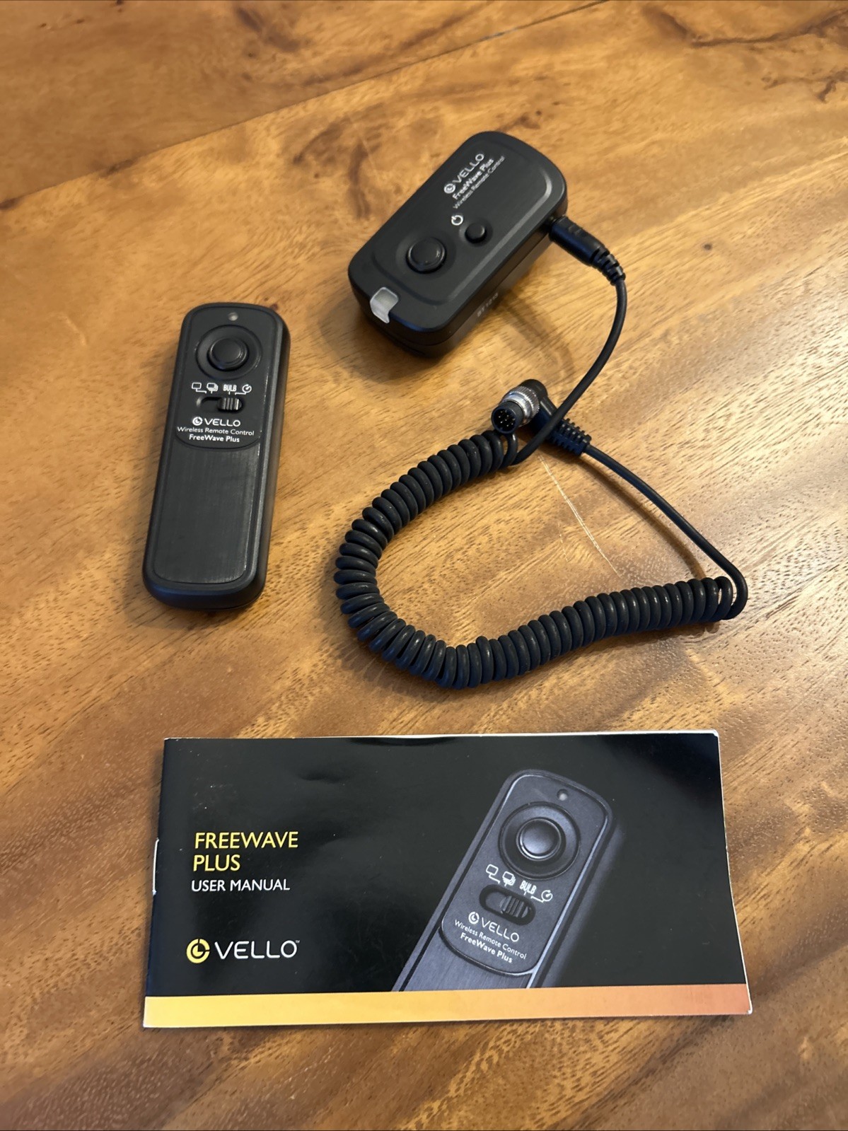 Vello FreeWave Plus Wireless Remote Control Set Receiver Transmitter Cable