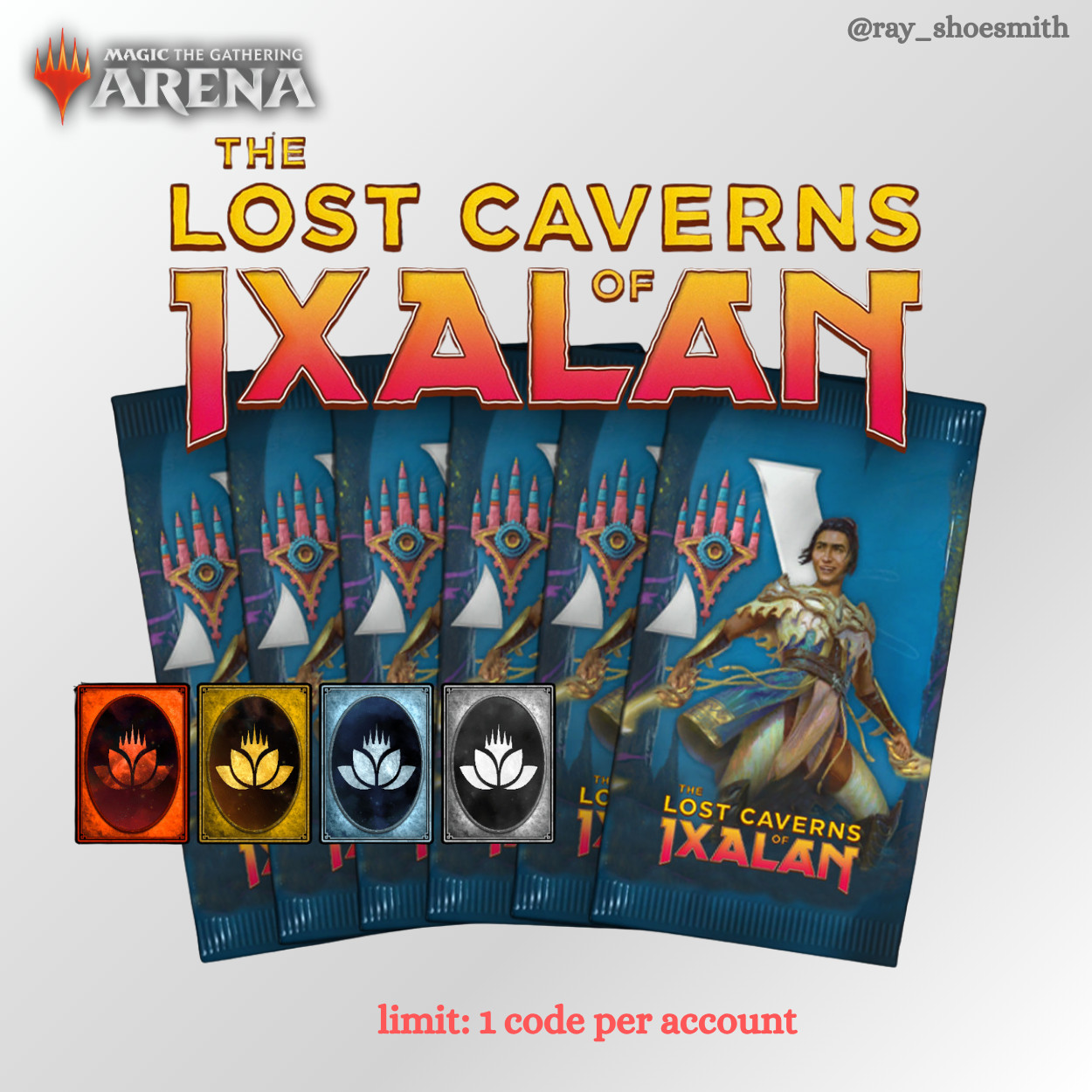 Magic Arena Code 6x Lost Caverns of Ixalan booster