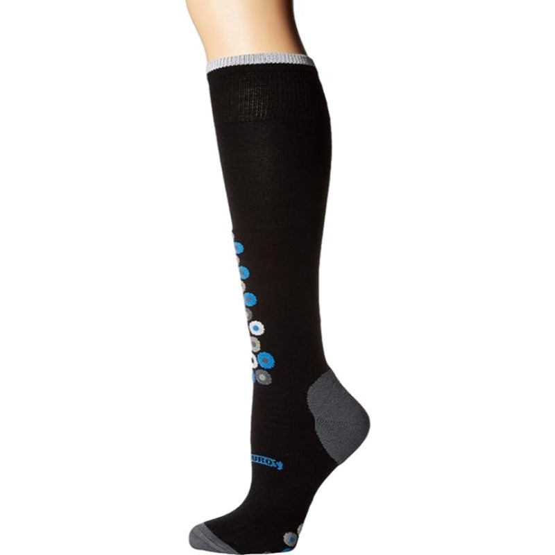 Eurosocks Snow Drop Ski Socks Black/White X-Small-Open Box