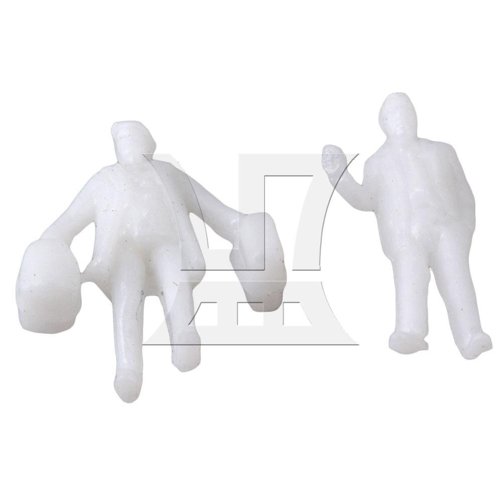 100PCS Unpainted Model Figures Miniature People Passerby Scale 1:200