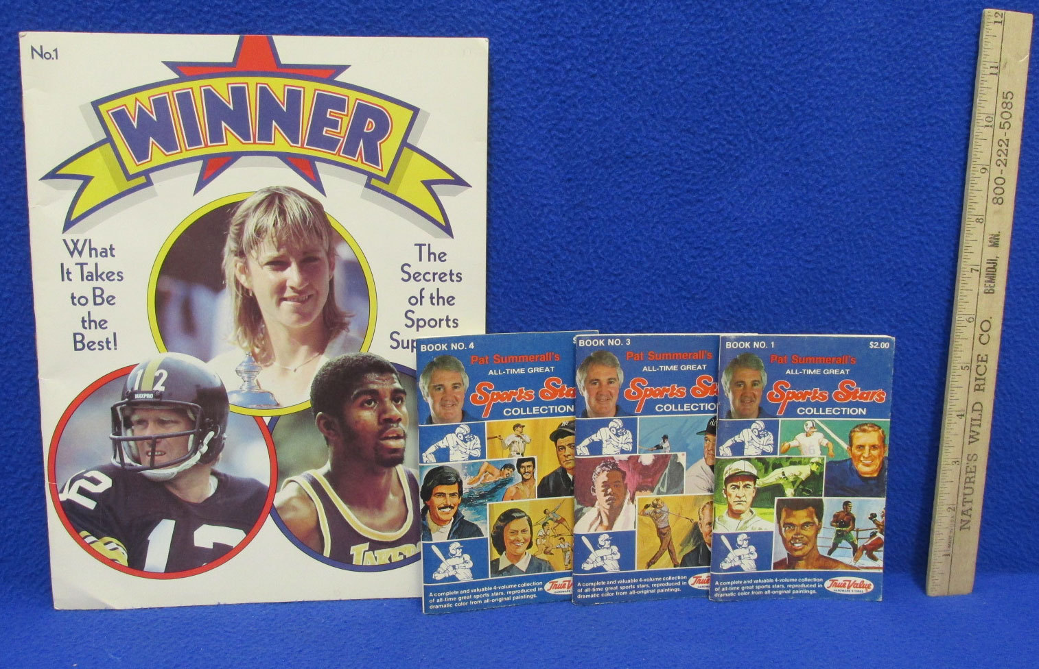 Winner Magazine Sports Superstars & 3 Pat Summeralls 1 3 4 All Time Greats Book